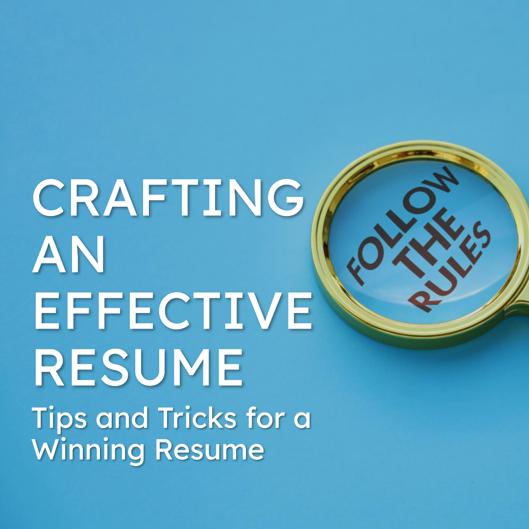 How do you write an effective resume